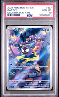 2024 Pokemon Tef En-Temporal Forces Gastly Illustration Rare #177 PSA 10