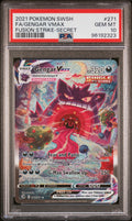 2021 Pokemon Sword & Shield: Fusion Strike Gengar VMAX Full Art Secret Rare #271 PSA 10