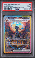 2025 Pokemon Pre En-Prismatic Evolutions Umbreon Ex Special Illustration Rare #161 PSA 9