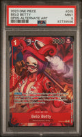 2023 One Piece Op05-Awakening of the New Era Belo Betty Alternate Art #015 PSA 9