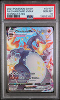 2021 Pokemon Sword & Shield: Shining Fates Charizard VMAX Shiny Vault: Full Art #SV107 PSA 10