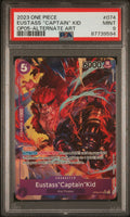 2023 One Piece Op05-Awakening of the New Era Eustass "captain" Kid Alternate Art #074 PSA 9