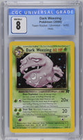 2000 Pokemon Team Rocket - Unlimited Dark Weezing Holo #14/82 CGC 8