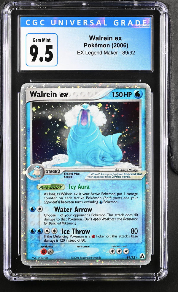 2006 Pokemon EX Legend Maker Walrein ex Holo #89/92 CGC 10