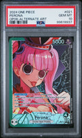 2024 One Piece Op06-Wings of the Captain Perona Alternate Art #021 PSA 10