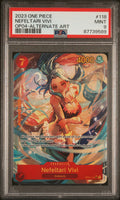 2023 One Piece Op04-Kingdoms of Intrigue Nefeltari VIVI Alternate Art #118 PSA 9
