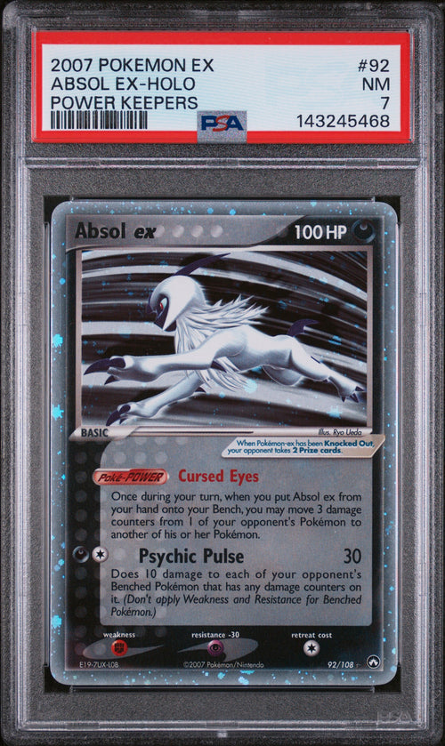 2007 Pokemon Ex Power Keepers Absol Ex-Holo #92 PSA 7