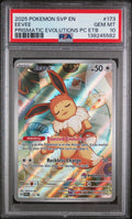 2025 Pokemon Svp En-Sv Black Star Promo Eevee Prismatic Evolutions Pokemon Center Elite Trainer Box #173 PSA 10