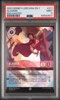2023 Disney Lorcana En 1-The First Chapter Aladdin - Heroic Outlaw Enchanted #211 PSA 9