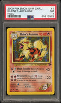 2000 Pokemon Gym Challenge Blaine's Arcanine Holo #1 PSA 7