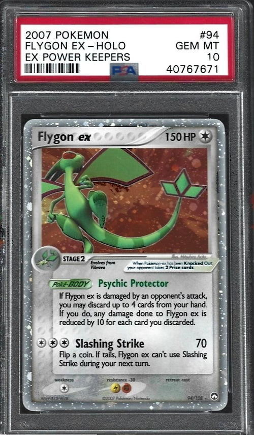 2007 Pokemon Ex Power Keepers Flygon Ex-Holo #94 PSA 10