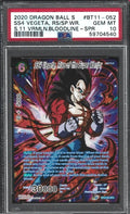 2020 Dragon Ball Super Card Game Series 11 Vermilion Bloodline Ss4 Vegeta, Rise of the Super Warrior Special Rare #BT11-052 PSA 10