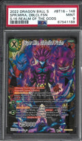 2022 Dragon Ball Super Card Game Series 16 Realm of the Gods Super Mira, Diabolical Fusion Secret Rare #BT16-148 PSA 9
