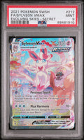 2021 Pokemon Sword & Shield Evolving Skies Full Art / Sylveon Vmax Secret #212 PSA 9