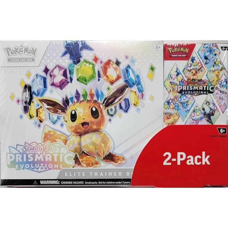 Costco Pokemon Prismatic Evolutions 2 Pack Trainer Box and Booster Bundle
