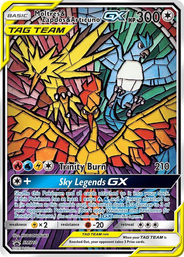 SM Promos Moltres and Zapdos and Articuno GX