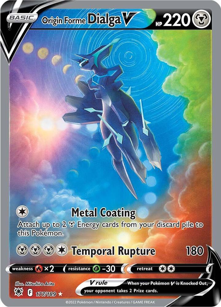 SWSH10: Astral Radiance Origin Forme Dialga V Alternate Full Art