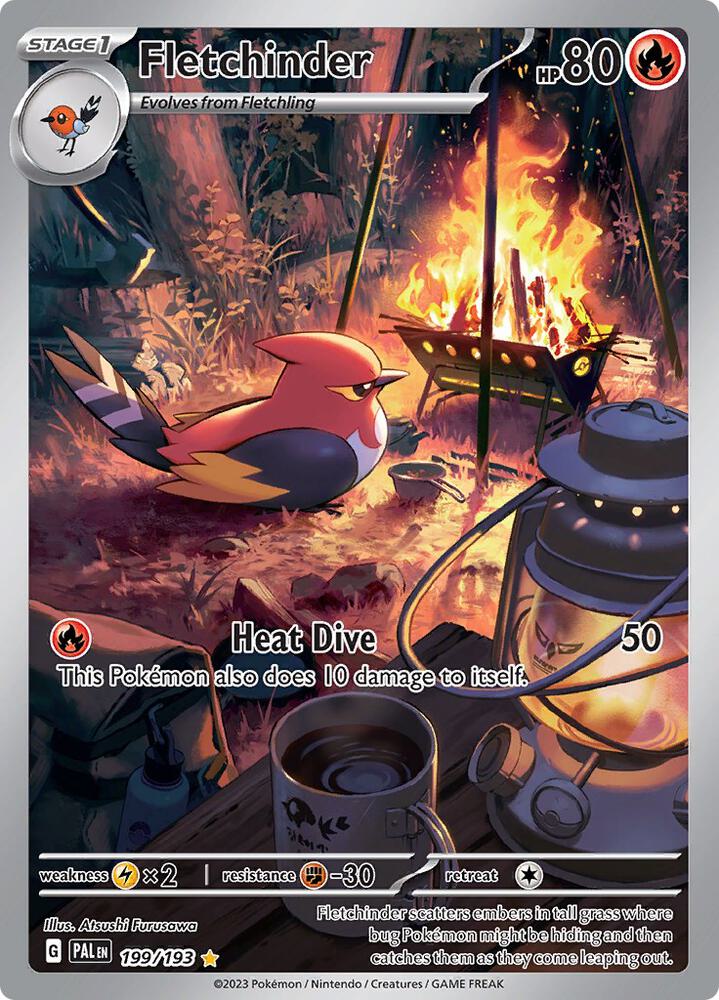 SV02: Paldea Evolved Fletchinder 199 193