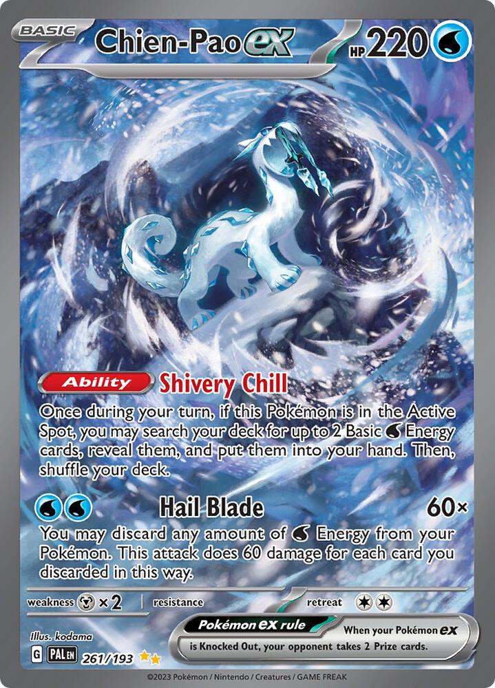 SV02: Paldea Evolved Chien Pao ex 261 193