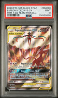 2020 Pokemon Sm Black Star Promo Espeon & Deoxys Gx Prm-Tag Team Pwr.cll. #SM240 PSA 9