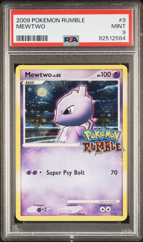 2009 Pokemon Rumble Mewtwo #9 PSA 9