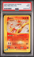2003 Pokemon Skyridge Moltres-Reverse Foil #21 PSA 9