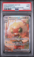2025 Pokemon Wht En-White Flare Whimsicott Ex Special Illustration Rare #165 PSA 9