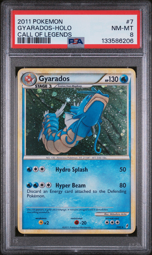 2011 Pokemon Call of Legends Gyarados-Holo #7 PSA 8
