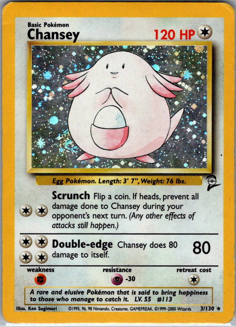 Chansey H 003/130 Base Set 2 HP