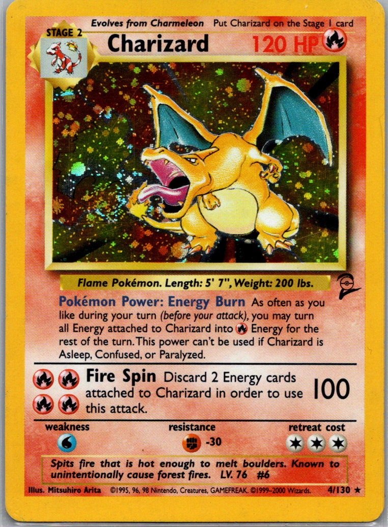Charizard H 004/130 Base Set 2 MP