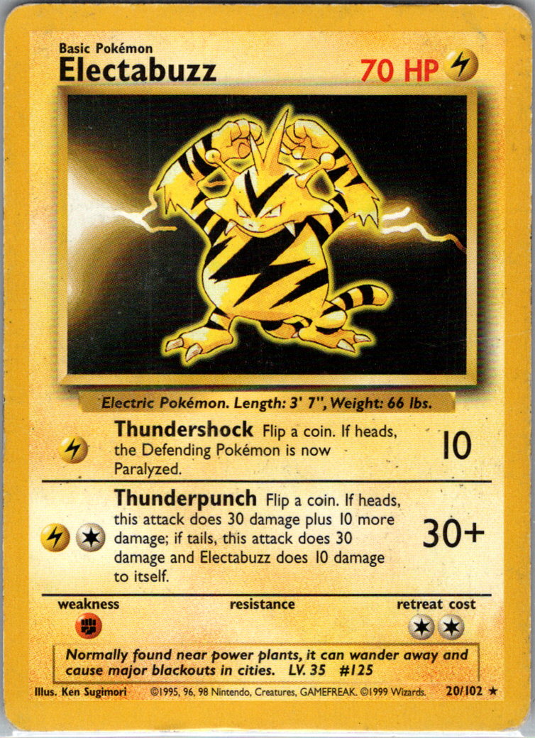 Electabuzz 020/102 Base Set MP