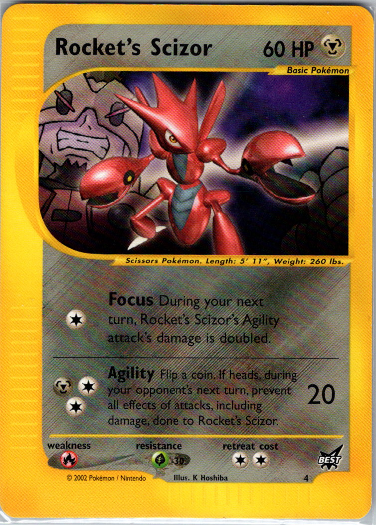 Rockets Scizor 4 004/009 Best of Promos LP