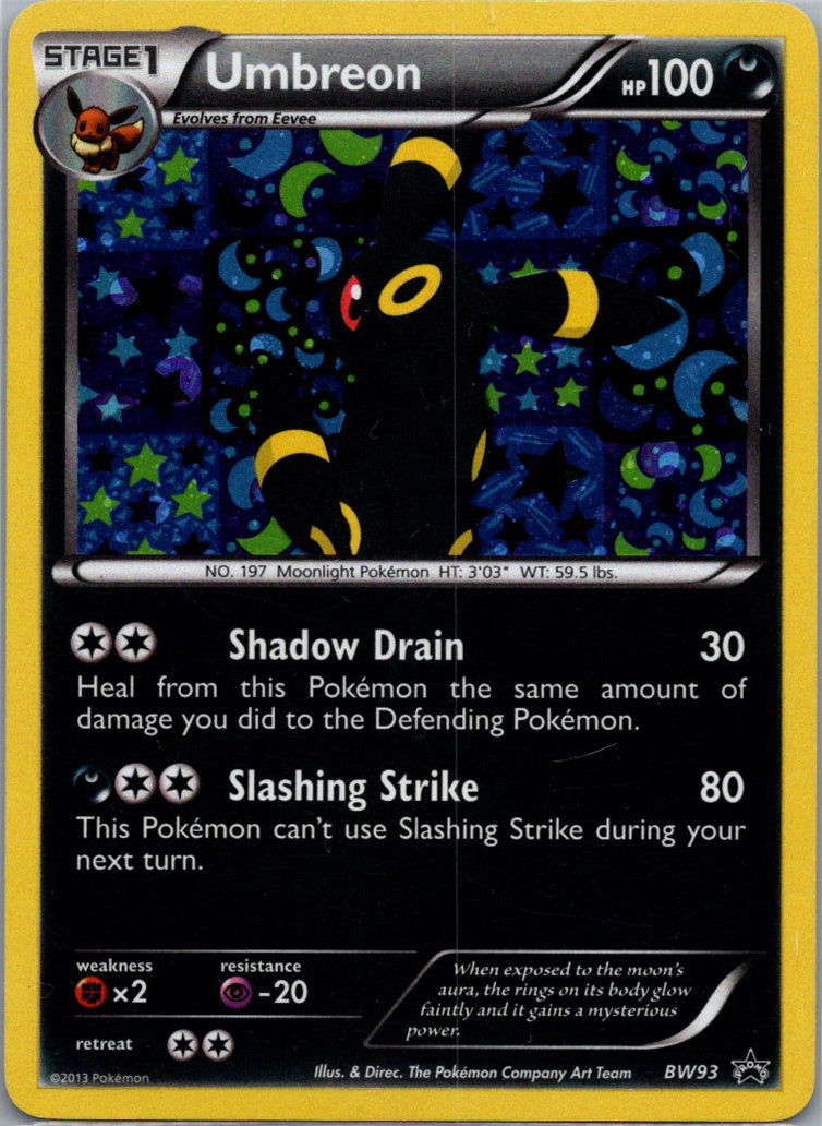 Umbreon BW93 H BW93 Black and White Promos LP