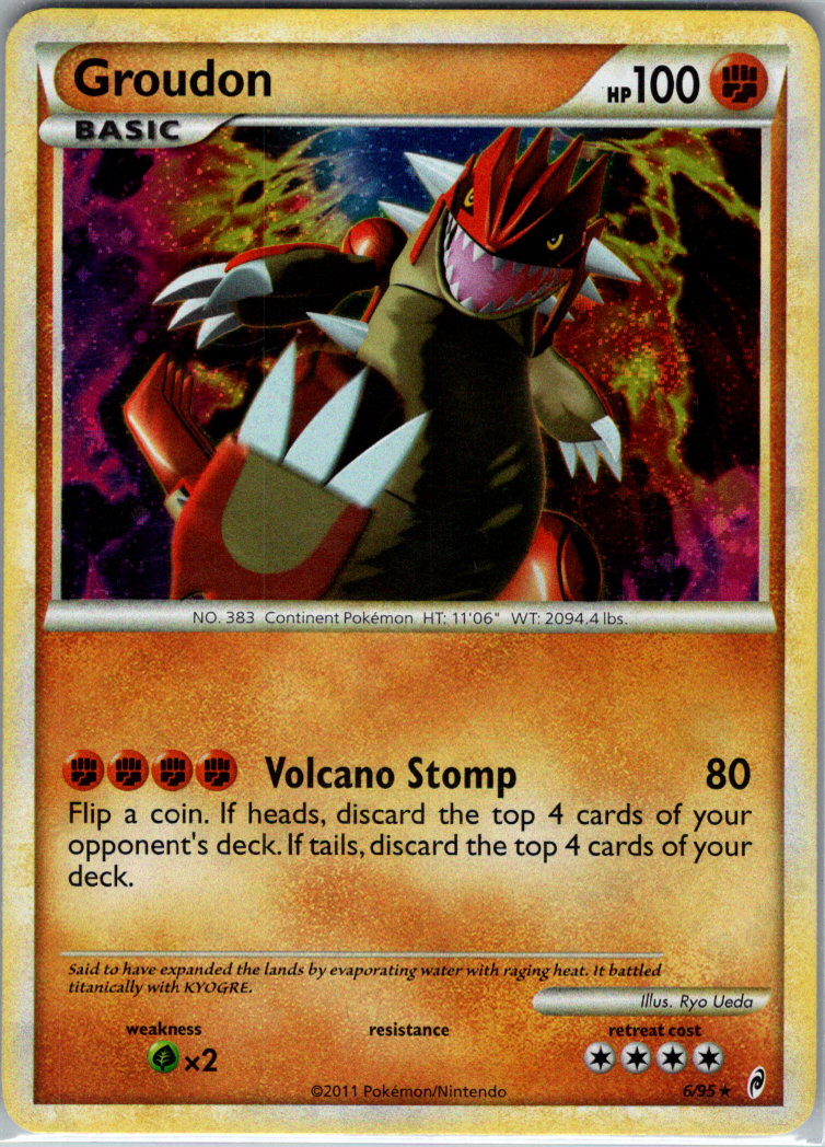 Groudon H 6/95 Call of Legends LP