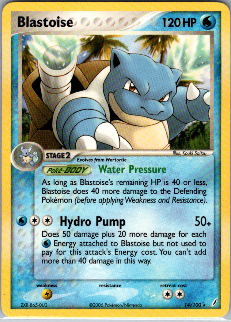 Blastoise 14/100 Crystal Guardians NM
