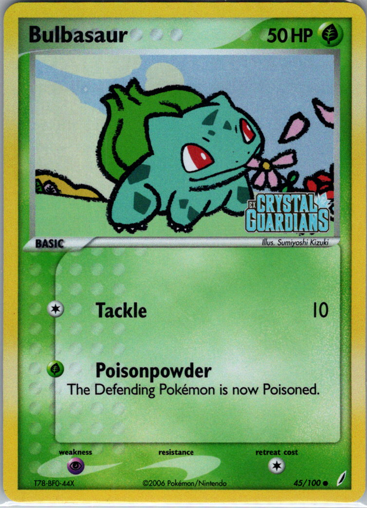 Bulbasaur 045 100 RH 45/100 Crystal Guardians LP