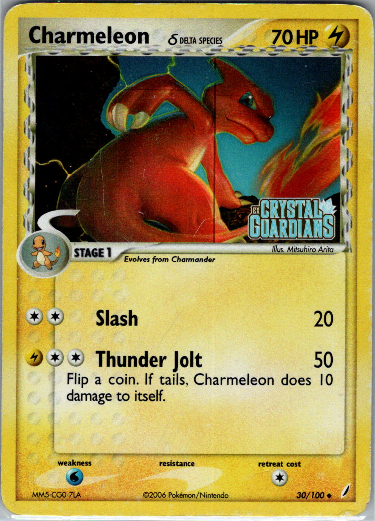 Charmeleon Delta Species RH 30/100 Crystal Guardians HP