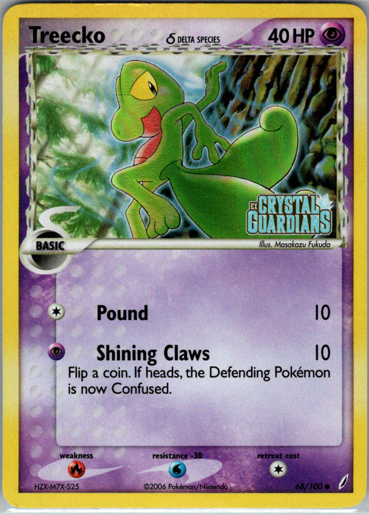 Treecko Delta Species RH 68/100 Crystal Guardians MP