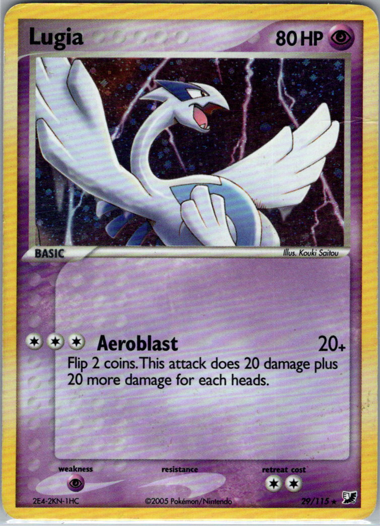 Lugia 29 115 EX Unseen Forces H 029/115 Deck Exclusives HP