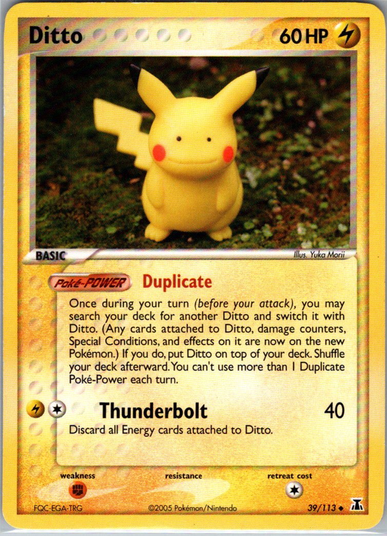Ditto 039 113 Pikachu 39/113 Delta Species MP