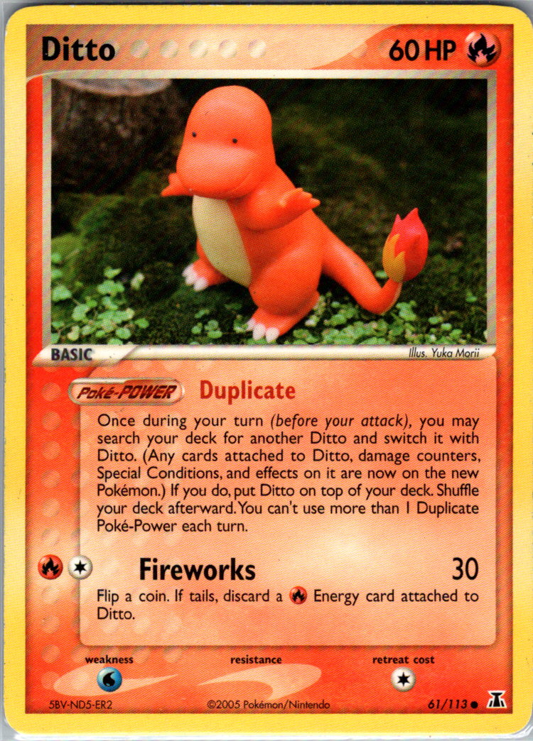 Ditto 61 113 Charmander 061/113 Delta Species MP