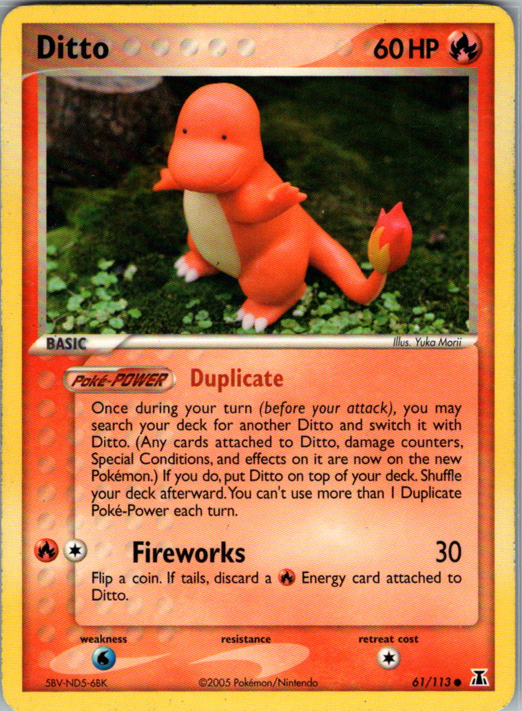 Ditto 61 113 Charmander 061/113 Delta Species LP