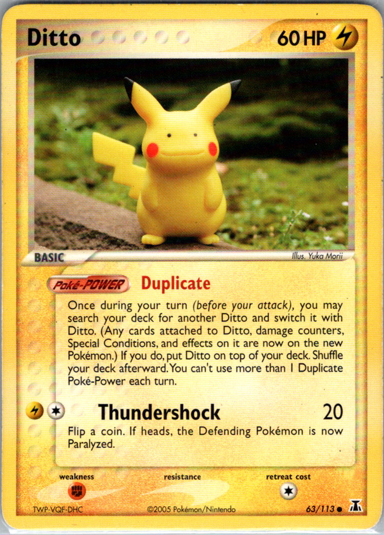 Ditto 63 113 Pikachu 063/113 Delta Species MP