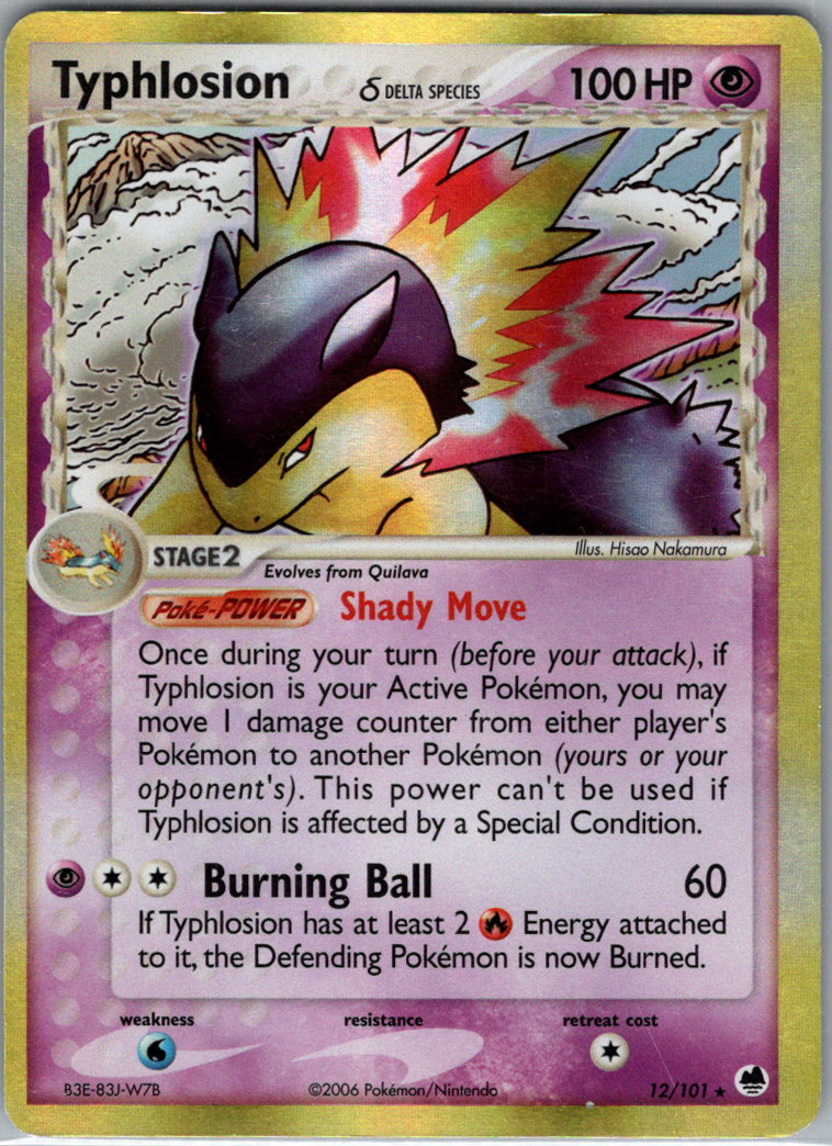 Typhlosion Delta Species H 12/101 Dragon Frontiers MP