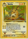Raichu 14 Unlimited Holofoil 14/62 Fossil HP