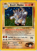 Brocks Rhydon 1st Edition Holofoil 002/132 Gym Heroes LP