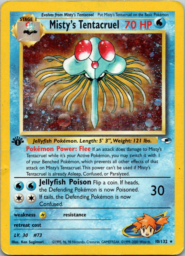 Mistys Tentacruel 1st Edition Holofoil 010/132 Gym Heroes HP
