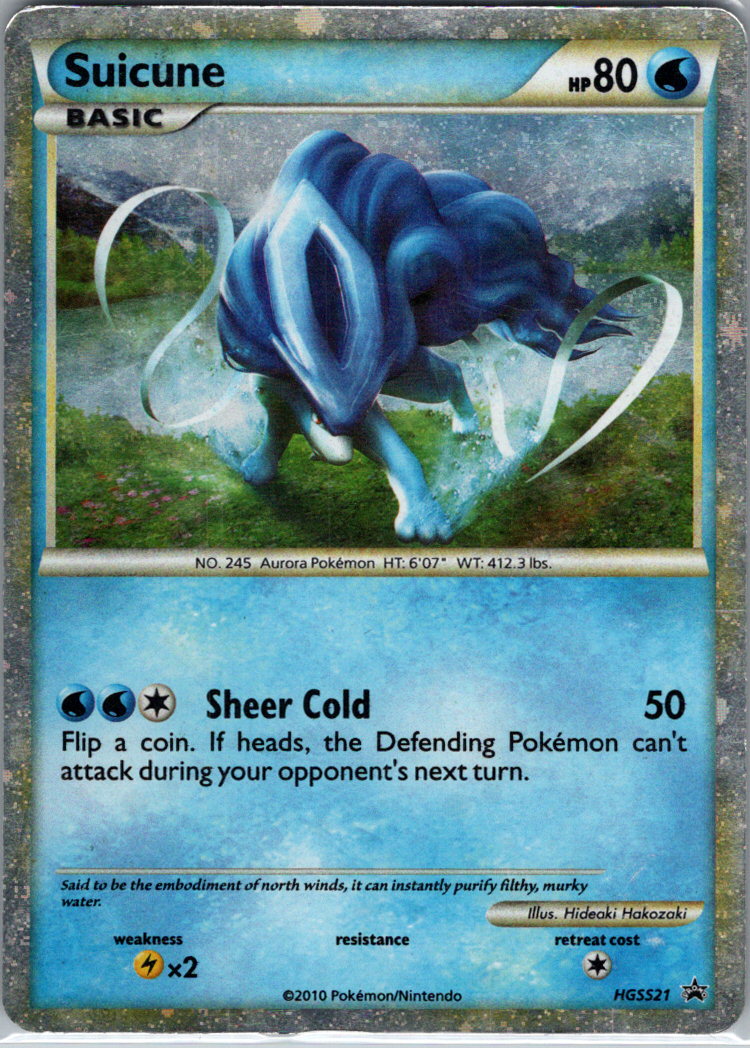 Suicune HGSS21 H HGSS21 HGSS Promos MP
