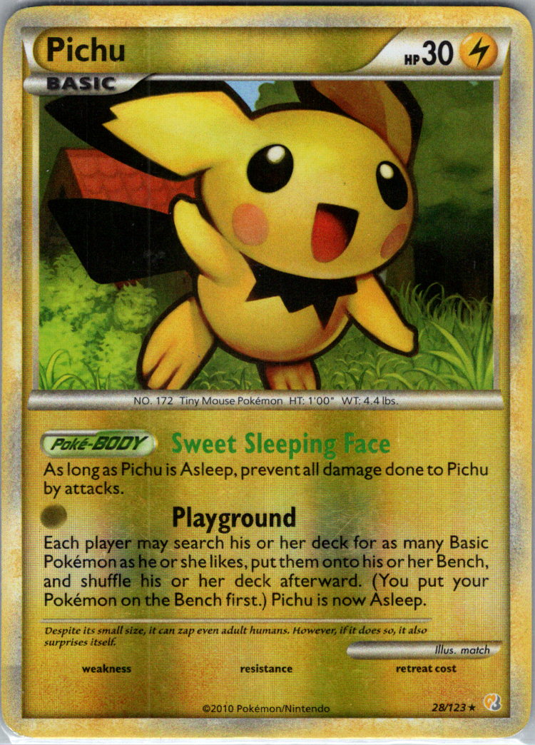 Pichu RH 28/123 HeartGold SoulSilver LP