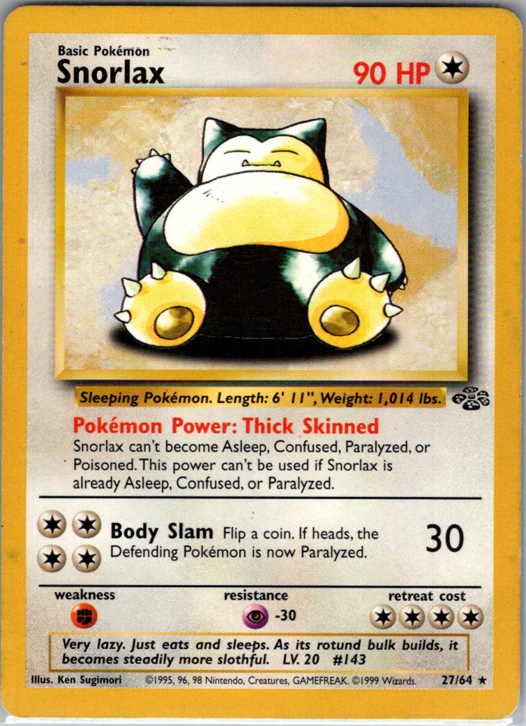 Snorlax 27 Unlimited 27/64 Jungle MP
